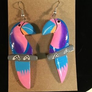 Toucan Tropical Bird earrings